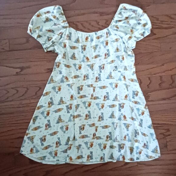 Disney Her Universe Lady & The Tramp Sweetheart Fit n Flare Dress 3X Puff Sleeve - Picture 4 of 10